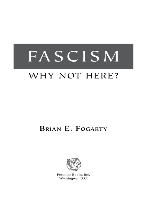 Fascism (eBook): Why Not Here?